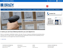 Tablet Screenshot of bradybrandprotection.com